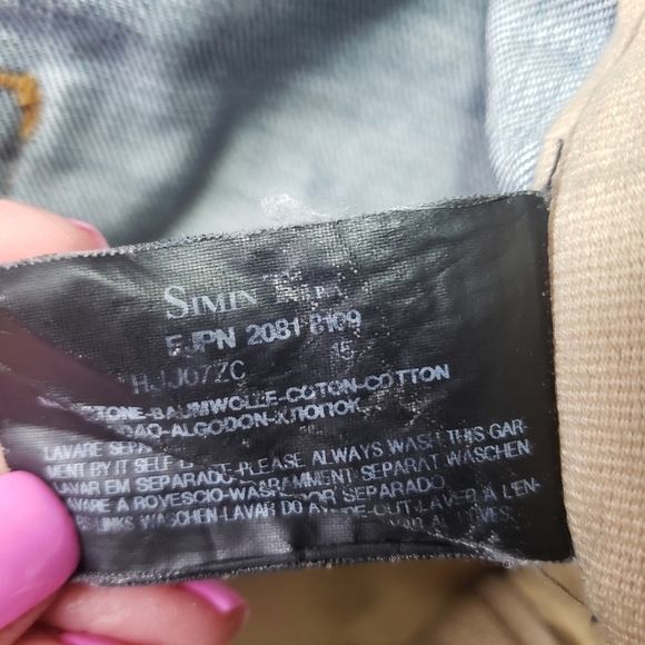 Armani Collezioni Simin T Spa button fly jeans 100% cotton size 36 - Picture 10 of 10